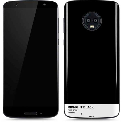 Midnight Black Moto G6 Skin