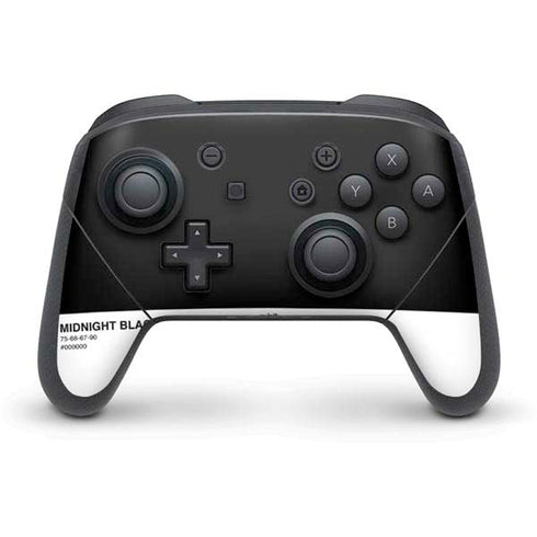 Midnight Black Nintendo Switch Pro Controller Skin