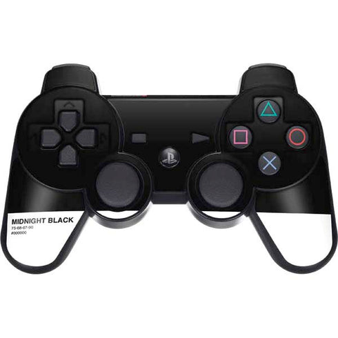 Midnight Black PS3 Dual Shock wireless controller Skin