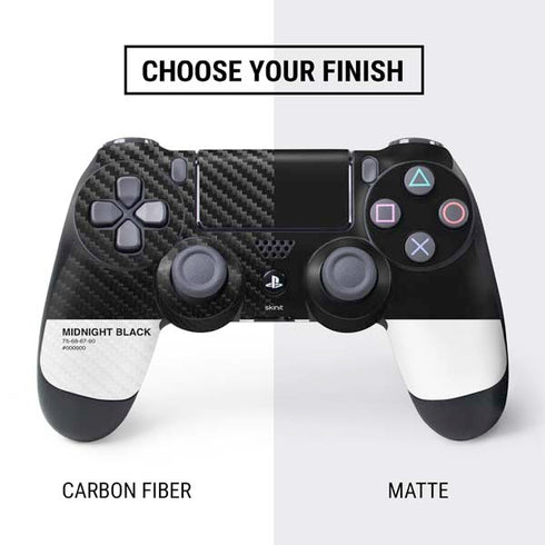Midnight Black PS4 Controller Skin
