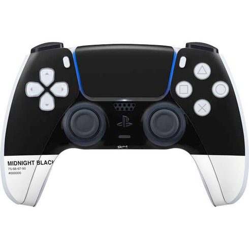 Midnight Black PS5 Controller Skin