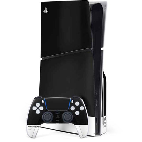 Midnight Black PS5 Slim Disk Bundle Skin