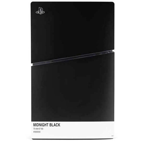 Midnight Black PS5 Slim Digital Edition Console Skin
