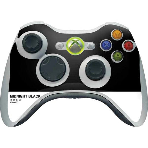 Midnight Black Xbox 360 Wireless Controller Skin