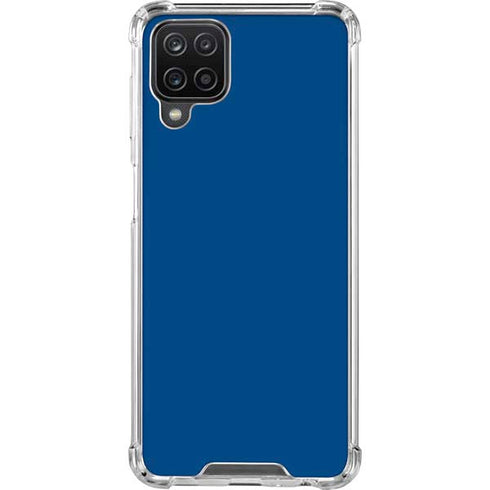 Midnight Blue Galaxy A12 Clear Case