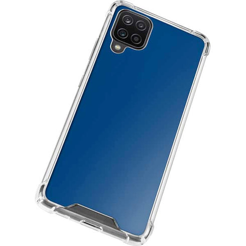 Midnight Blue Galaxy A12 Clear Case