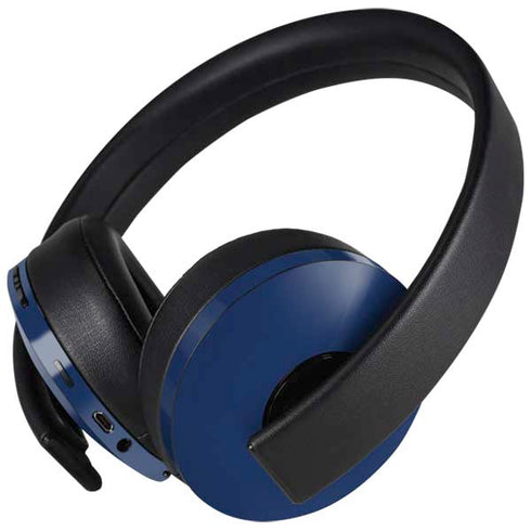 Midnight Blue PlayStation 4 Gold Wireless Headset Skin