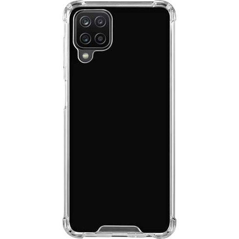 Midnight Solid Galaxy A12 Clear Case