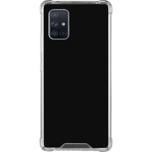 Midnight Solid Galaxy A71 5G Clear Case