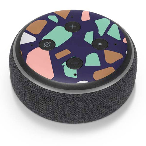 Midnight Terrazzo Amazon Echo Dot Skin
