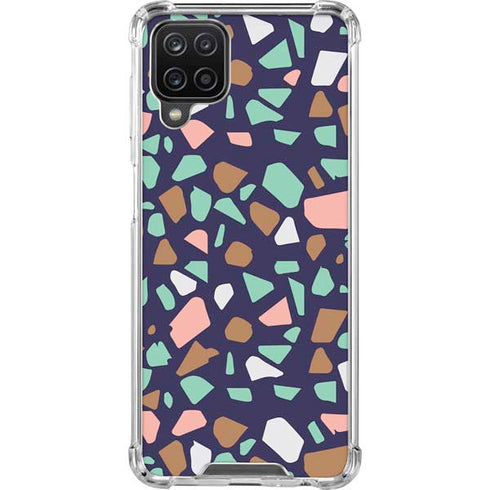 Midnight Terrazzo Galaxy A12 Clear Case