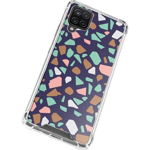 Midnight Terrazzo Galaxy A12 Clear Case