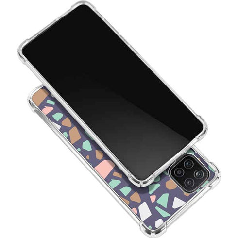 Midnight Terrazzo Galaxy A12 Clear Case