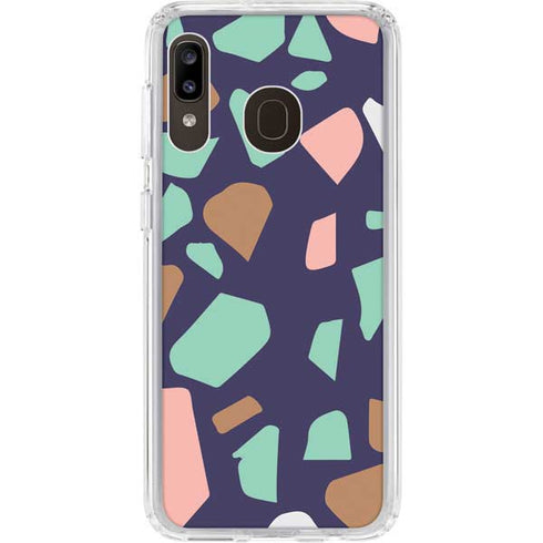 Midnight Terrazzo Galaxy A20 Clear Case