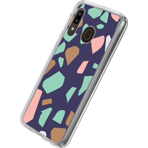Midnight Terrazzo Galaxy A20 Clear Case