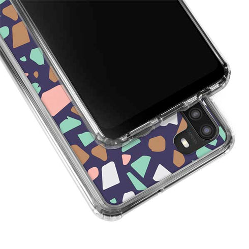 Midnight Terrazzo Galaxy A21 Clear Case