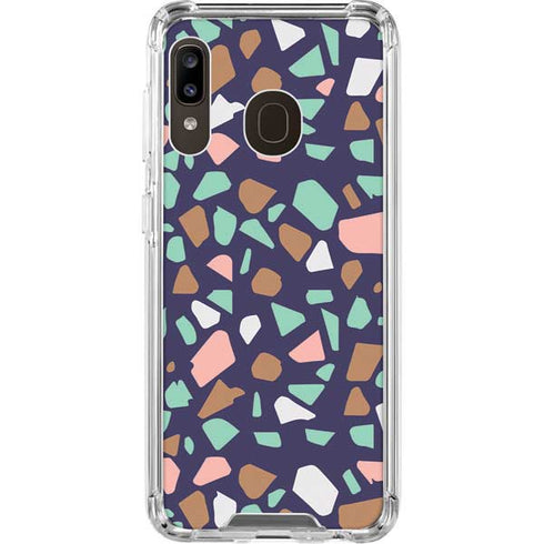 Midnight Terrazzo Galaxy A30 Clear Case