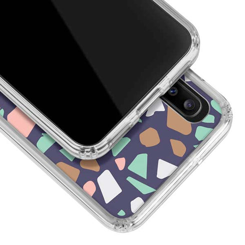 Midnight Terrazzo Galaxy A30 Clear Case