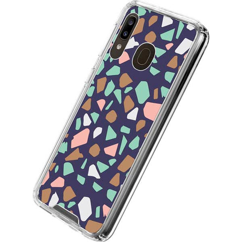 Midnight Terrazzo Galaxy A30 Clear Case
