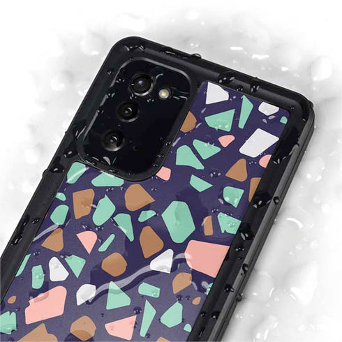 Midnight Terrazzo Galaxy Note20 5G Waterproof Case