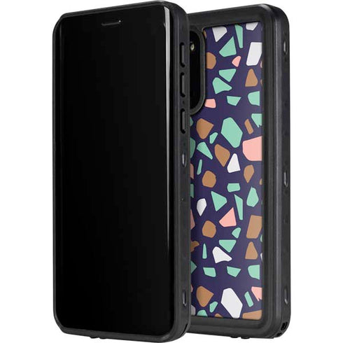 Midnight Terrazzo Galaxy S20 Plus Waterproof Case
