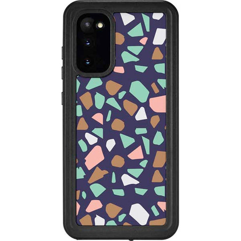 Midnight Terrazzo Galaxy S20 Waterproof Case
