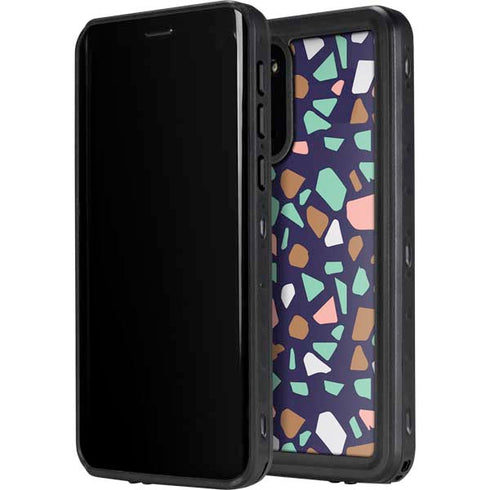 Midnight Terrazzo Galaxy S20 Waterproof Case