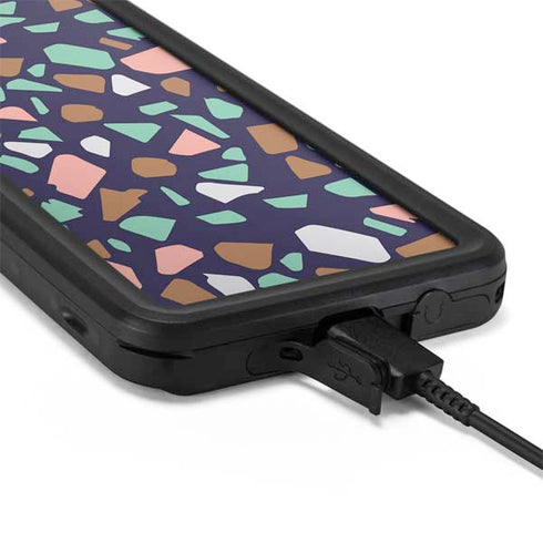 Midnight Terrazzo Galaxy S20 Waterproof Case
