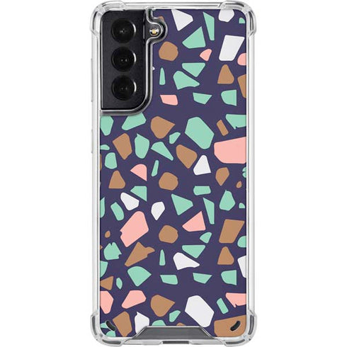 Midnight Terrazzo Galaxy S21 5G Clear Case