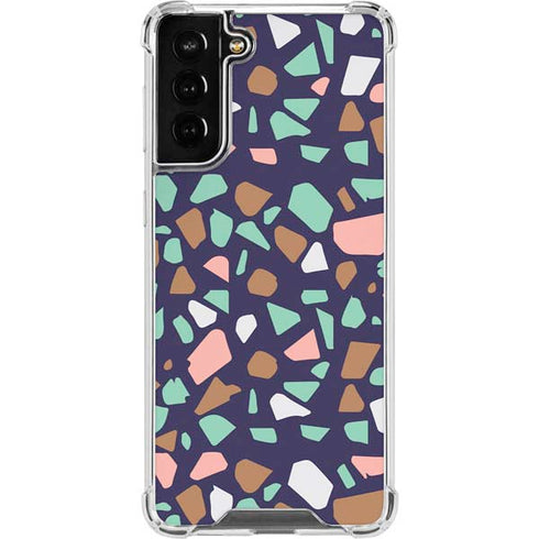 Midnight Terrazzo Galaxy S21 FE Clear Case