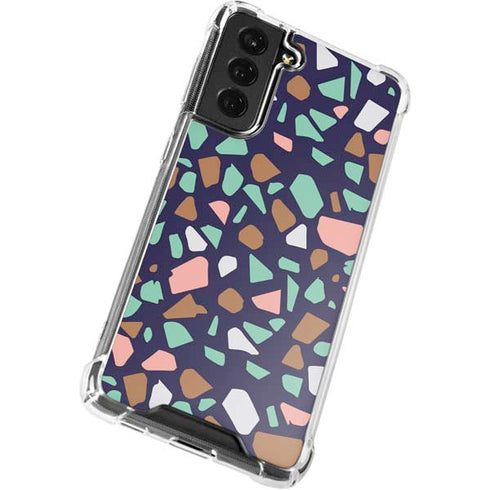 Midnight Terrazzo Galaxy S21 FE Clear Case
