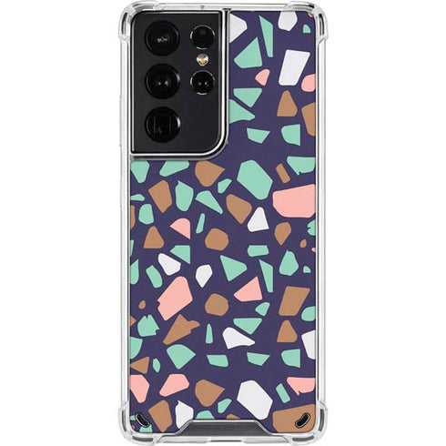 Midnight Terrazzo Galaxy S21 Ultra 5G Clear Case