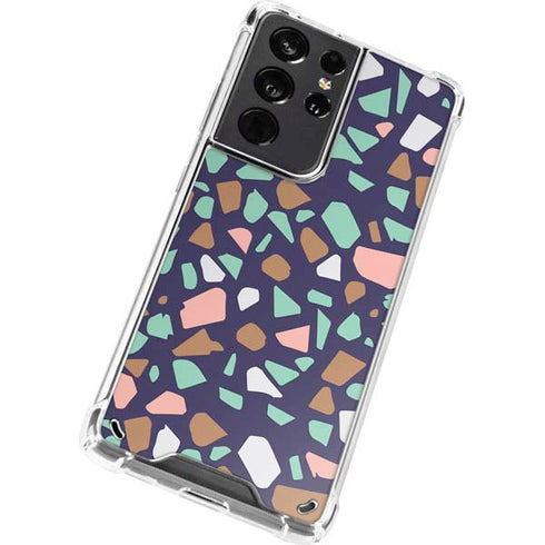 Midnight Terrazzo Galaxy S21 Ultra 5G Clear Case