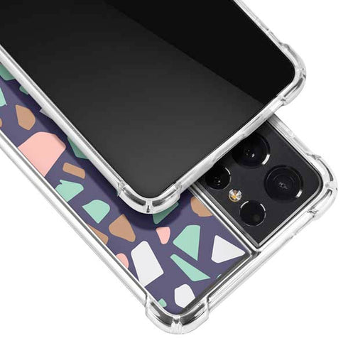 Midnight Terrazzo Galaxy S21 Ultra 5G Clear Case