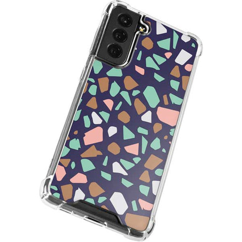 Midnight Terrazzo Galaxy S22 Clear Case