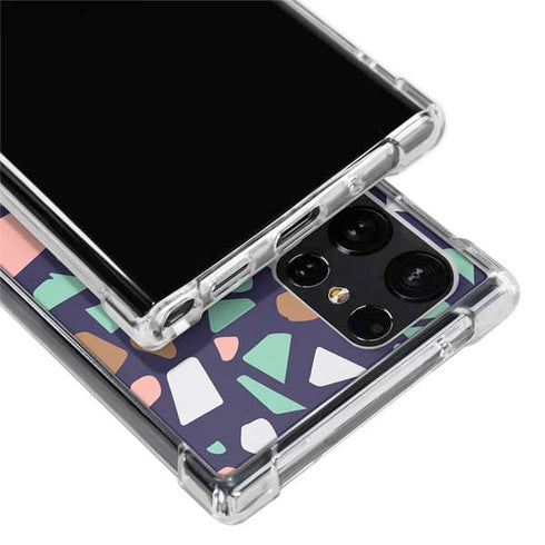 Midnight Terrazzo Galaxy S22 Ultra Clear Case