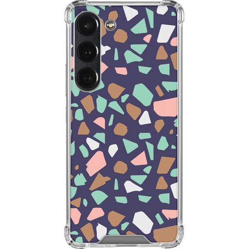 Midnight Terrazzo Galaxy S23 Clear Case
