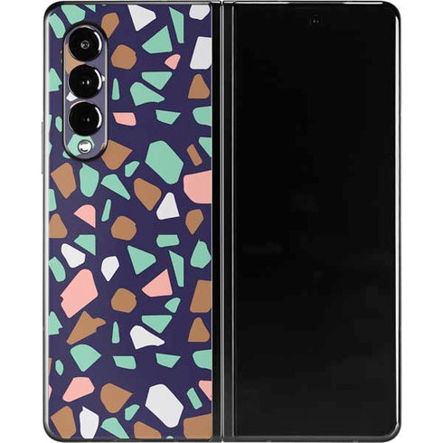 Midnight Terrazzo Galaxy Z Fold3 5G Skin
