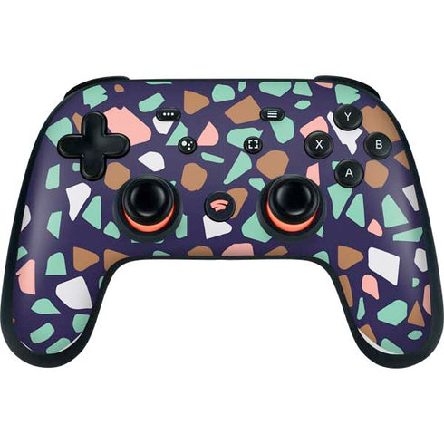 Midnight Terrazzo Google Stadia Controller Skin