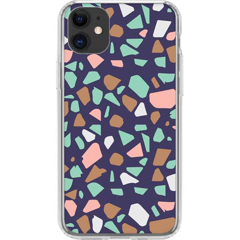 Midnight Terrazzo iPhone 11 Clear Case