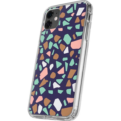 Midnight Terrazzo iPhone 11 Clear Case