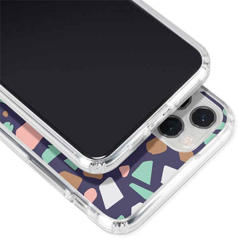 Midnight Terrazzo iPhone 11 Pro Clear Case