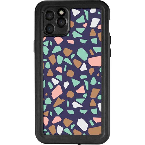 Midnight Terrazzo iPhone 11 Pro Max Waterproof Case