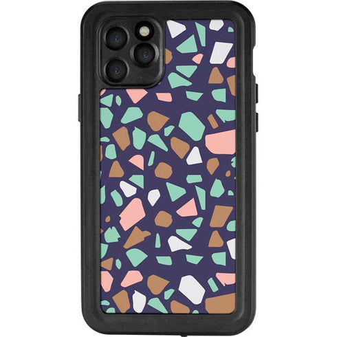 Midnight Terrazzo iPhone 11 Pro Waterproof Case