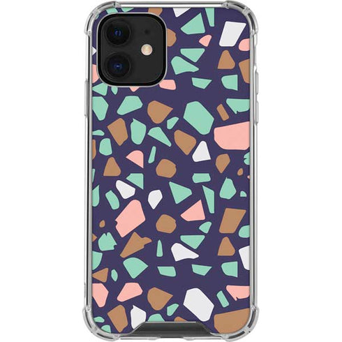 Midnight Terrazzo iPhone 12 Mini Clear Case