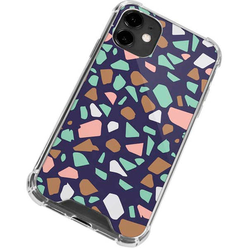 Midnight Terrazzo iPhone 12 Mini Clear Case