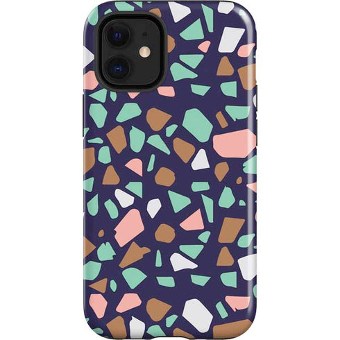 Midnight Terrazzo iPhone 12 Mini Impact Case