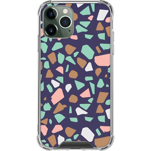 Midnight Terrazzo iPhone 12 Pro Clear Case