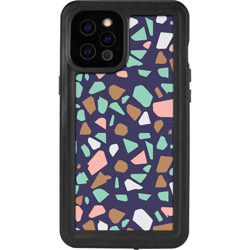 Midnight Terrazzo iPhone 12 Pro Max Waterproof Case