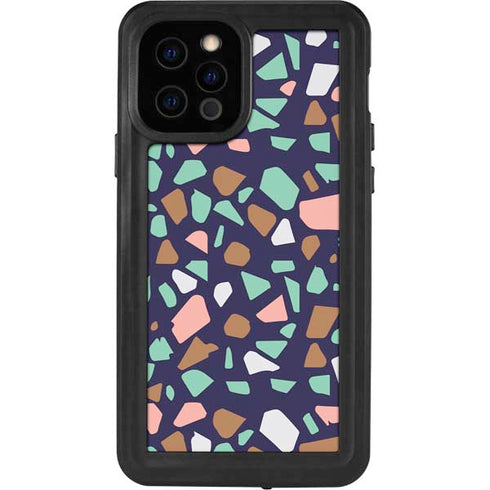 Midnight Terrazzo iPhone 12 Pro Waterproof Case